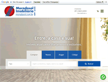 Tablet Screenshot of moradasol.com.br